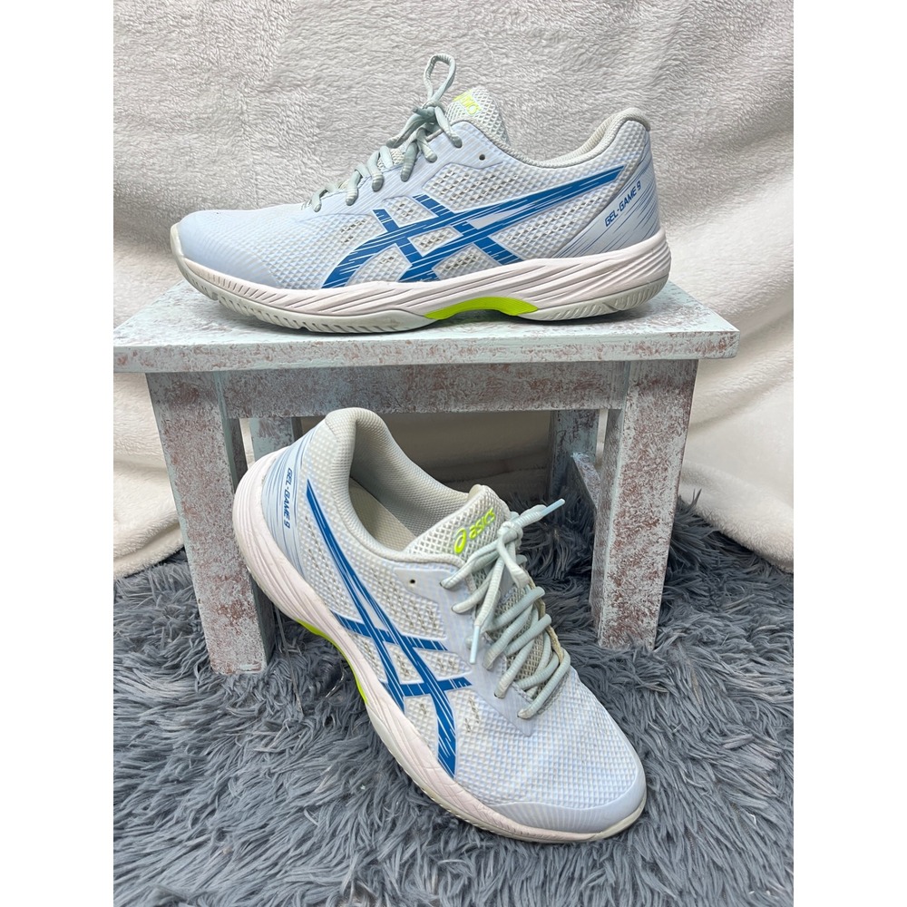 ASICS GEL GAME 9 Women's Tennis Shoes Sky Reborn Blue Size 10.5 Athletic